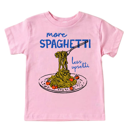 More Spaghetti Less Upsetti Kids T-Shirt
