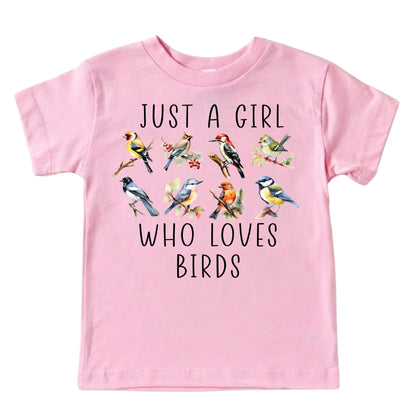 Just A Girl Who Loves Birds Shirt