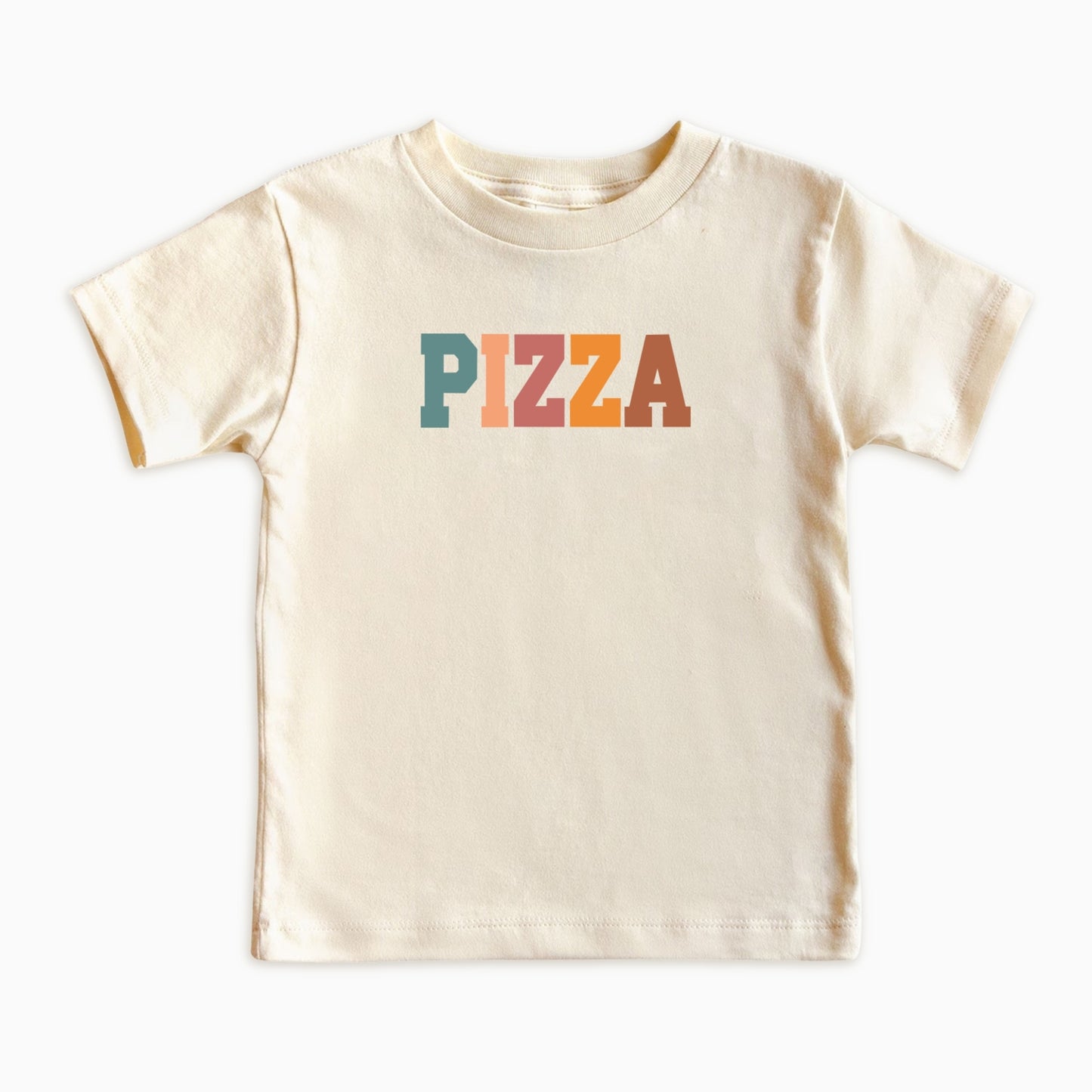 Pizza Kids Shirt – Retro Typography Food Lover