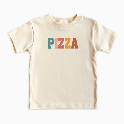 Pizza Kids Shirt – Retro Typography Food Lover