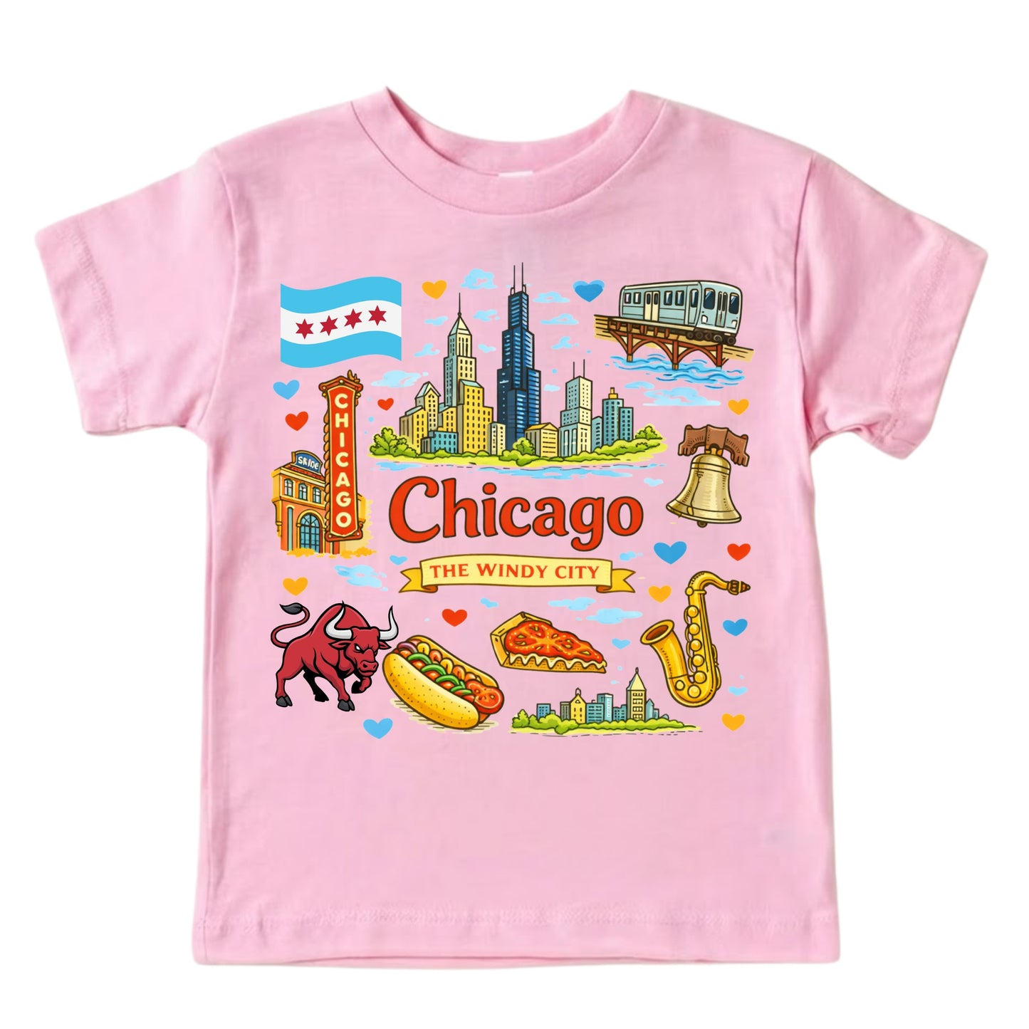 Chicago The Windy City Kids T-Shirt
