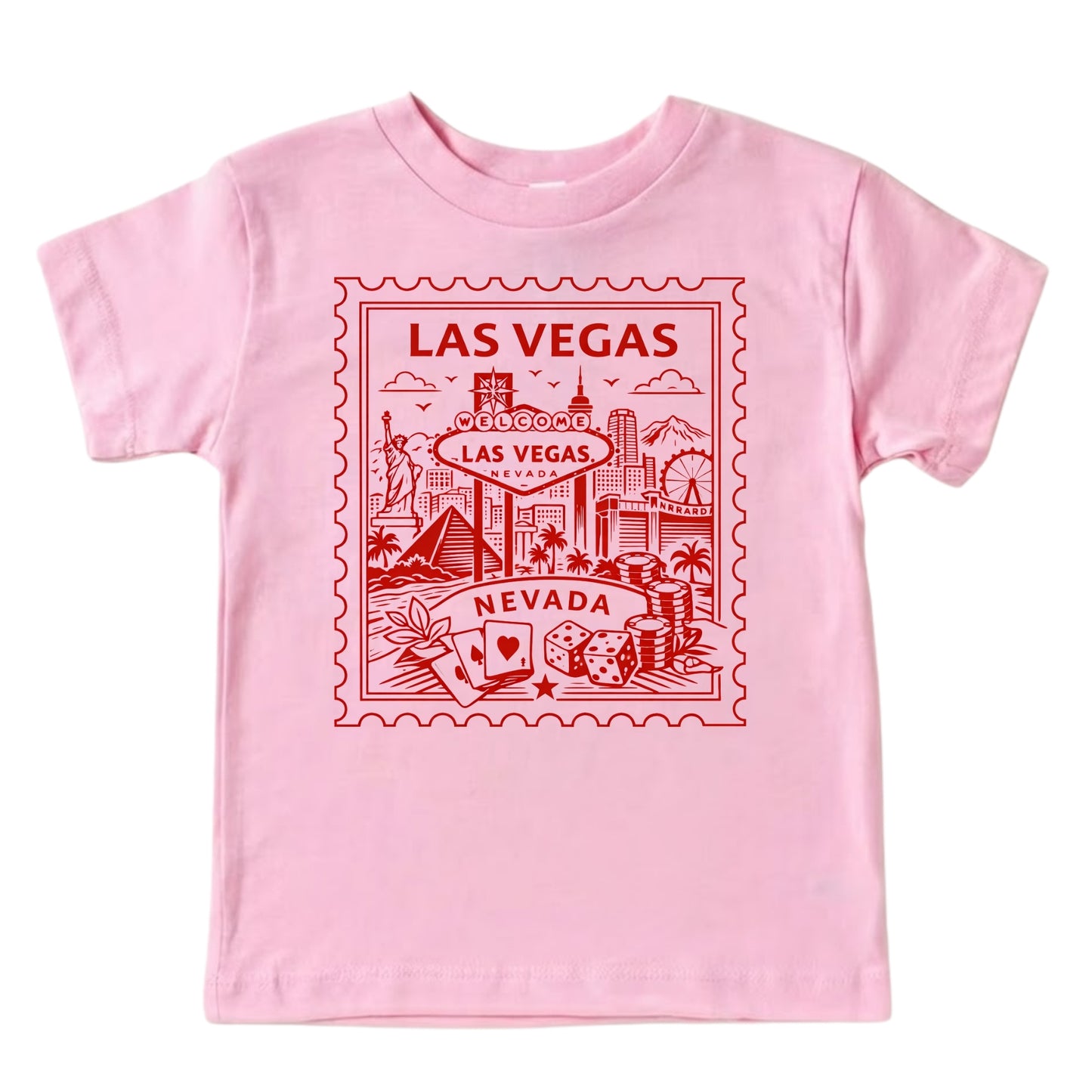 Las Vegas Nevada Kids Vintage Postage Stamp T-Shirt