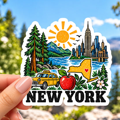 New York Retro Sticker