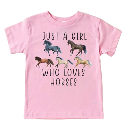 Just A Girl Who Loves Horses Shirt