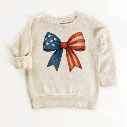 Kids American Flag Bow T-Shirt