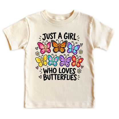 Just a Girl Who Loves Butterflies Tshirt