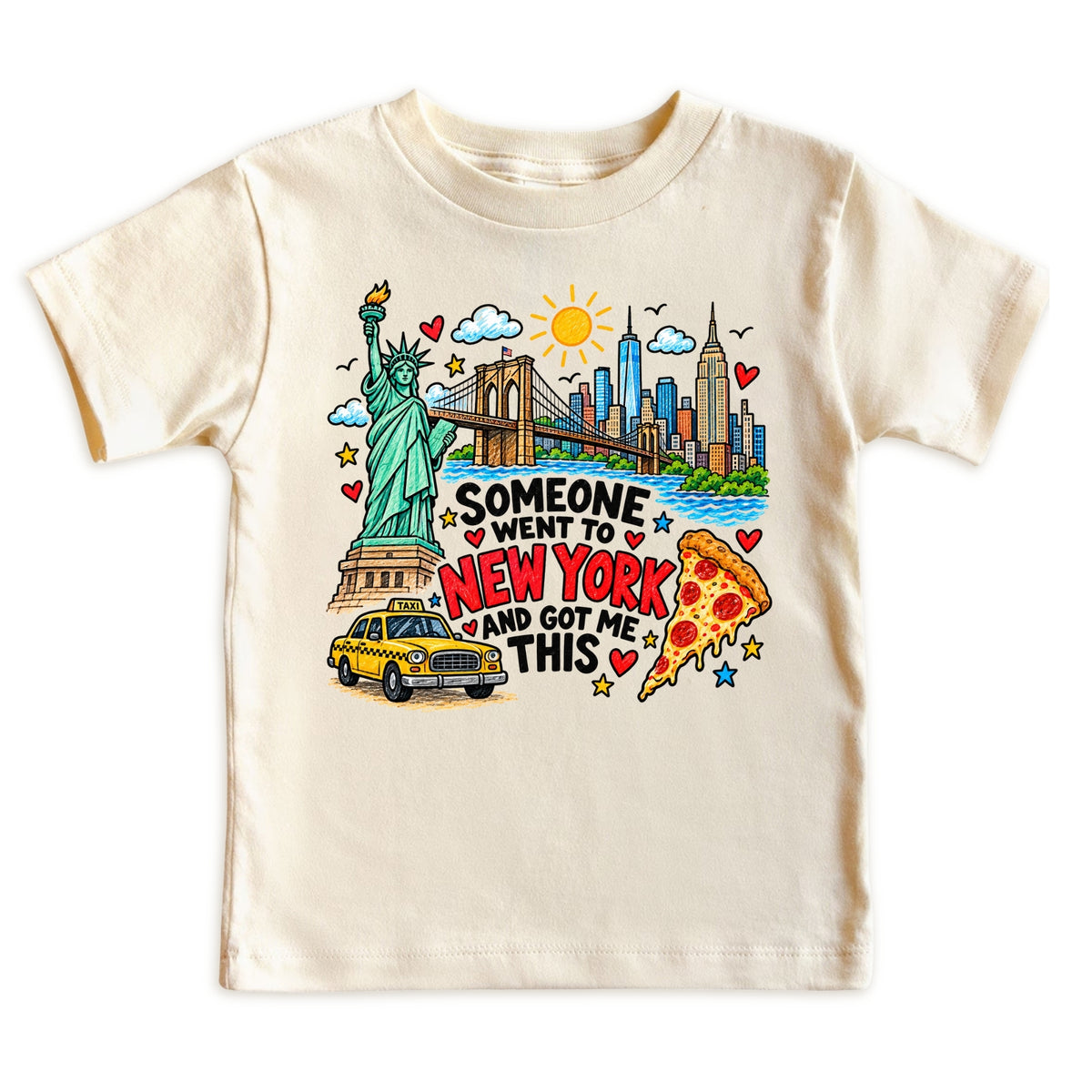 New York Travel Tee for Boys Girls