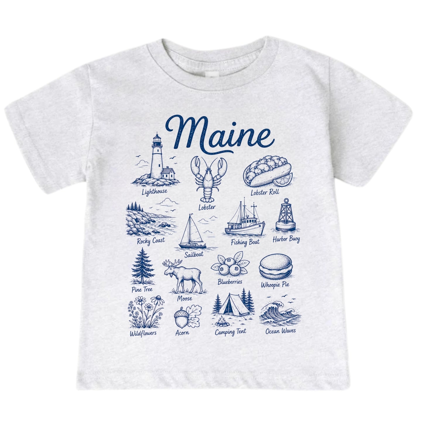 Maine Vacation Baby Bodysuit and T-Shirt