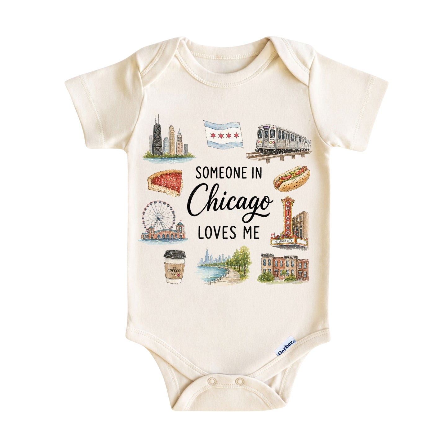 Someone in Chicago Loves Me Baby Onesie ®