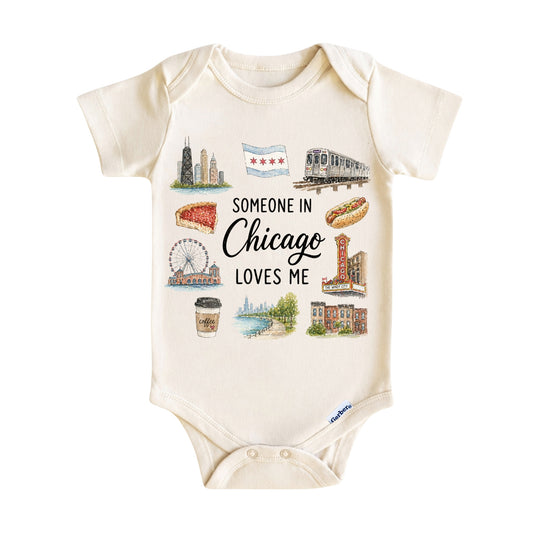 Someone in Chicago Loves Me Baby Onesie ®