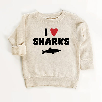 I Love Sharks Kids T-Shirt