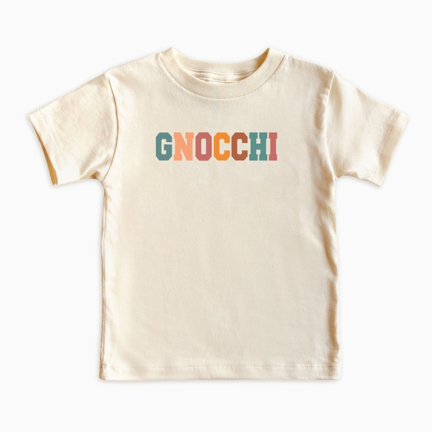 Gnocchi Kids Shirt – Retro Typography Food Lover