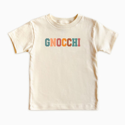 Gnocchi Kids Shirt – Retro Typography Food Lover