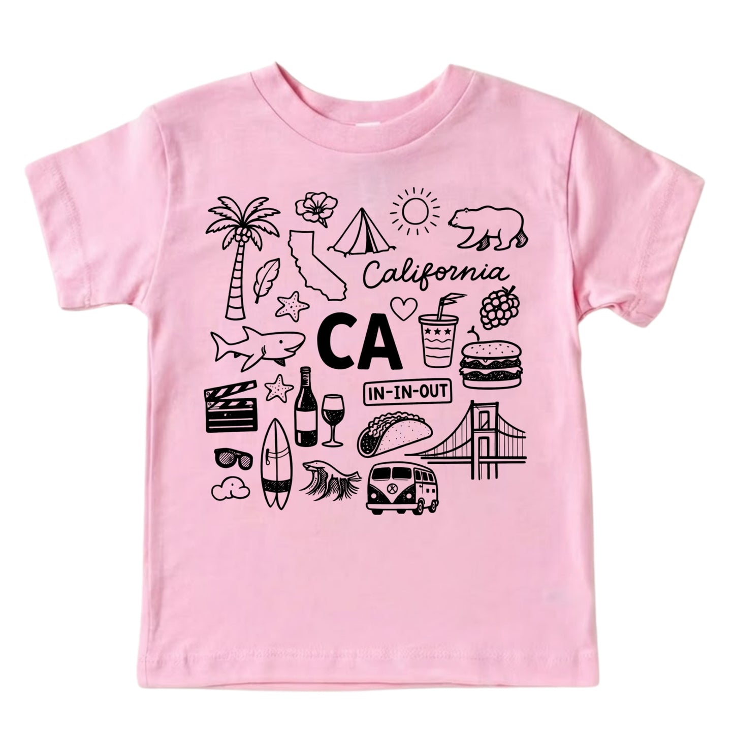 California Icons Kids T-Shirt