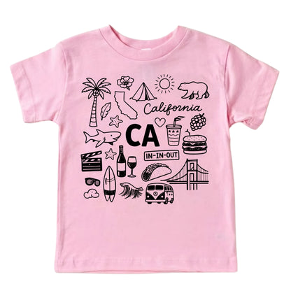 California Icons Kids T-Shirt