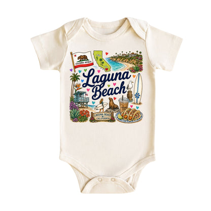 Laguna Beach California Baby Bodysuit for Boys Girls