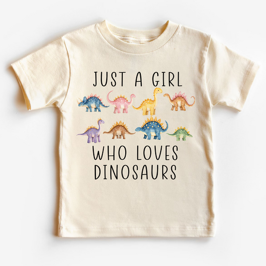 Just A Girl Who Loves Dinosaurs Shirt