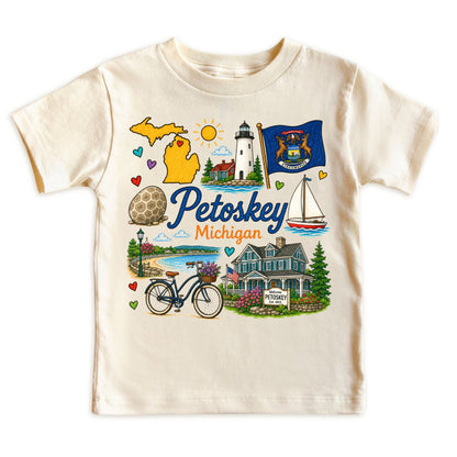Petoskey Michigan Baby Bodysuit for Boys Girls