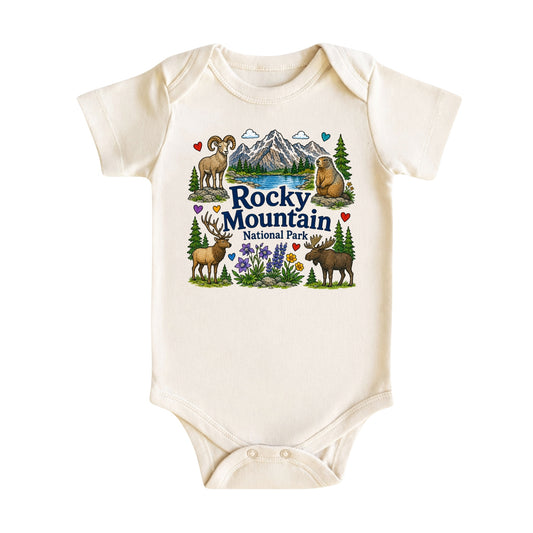 Rocky Mountain National Park Baby Bodysuit for Boys Girls