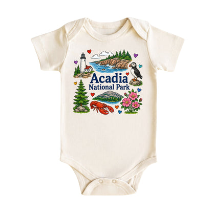 Acadia National Park Baby Bodysuit for Boys Girls
