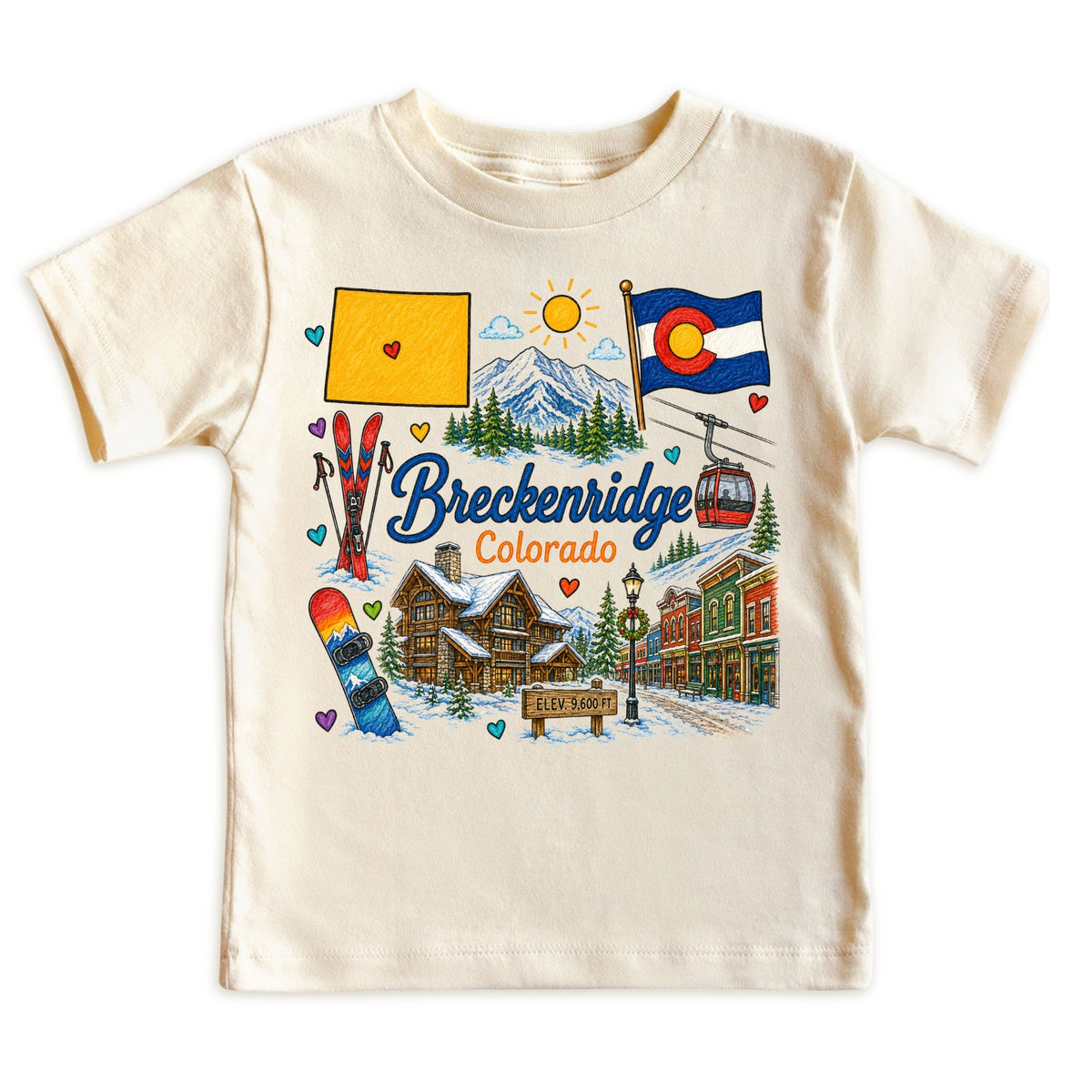 Breckenridge Colorado Baby Bodysuit for Boys Girls