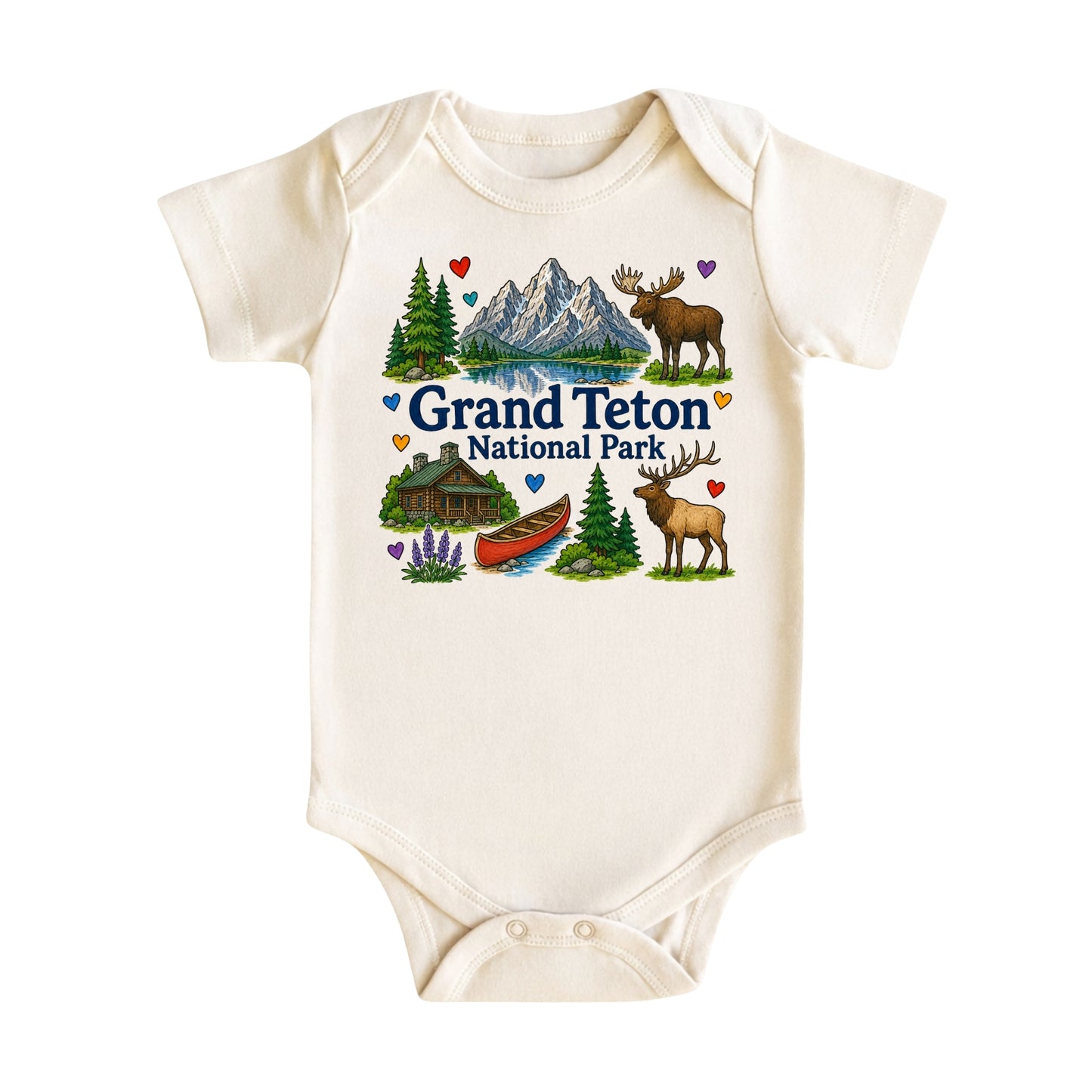 Grand Teton National Park Baby Bodysuit for Boys Girls