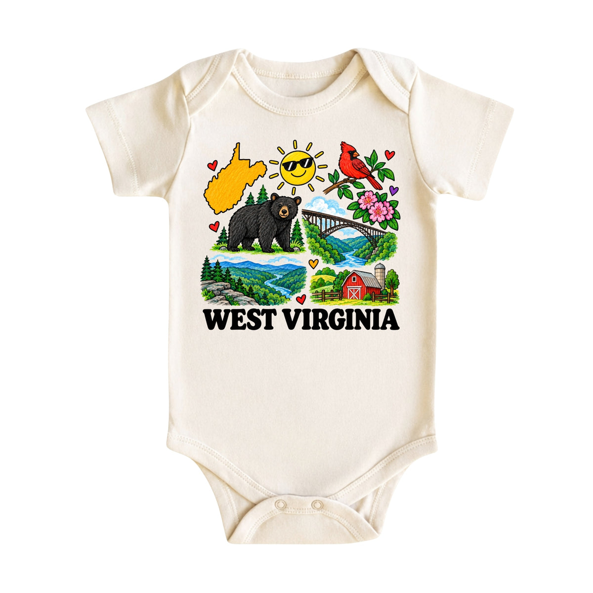 West Virginia Kids T-Shirt