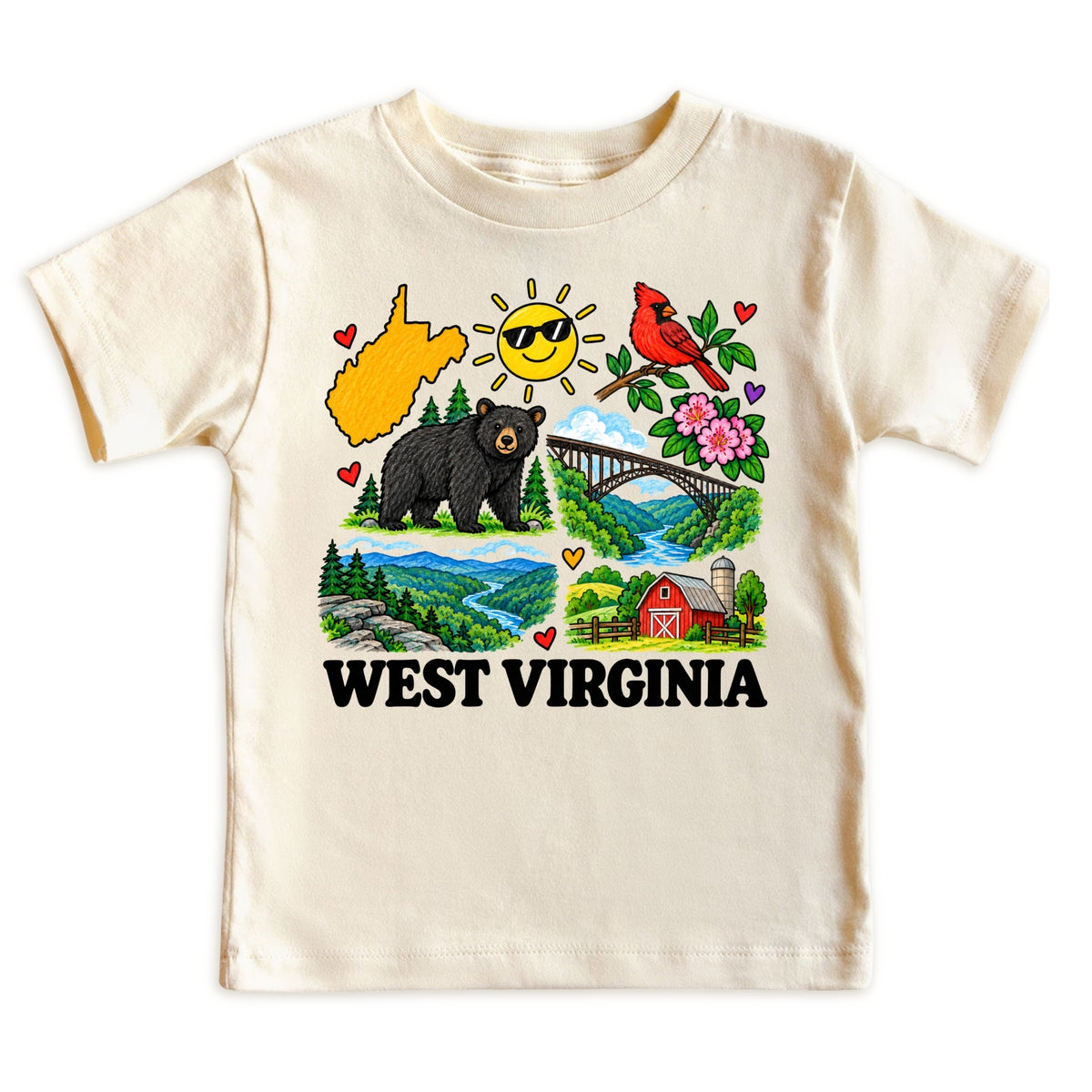 West Virginia Kids T-Shirt