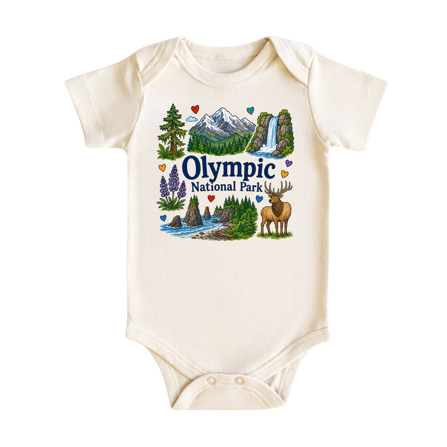 Olympic National Park Baby Bodysuit for Boys Girls