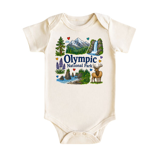 Olympic National Park Baby Bodysuit for Boys Girls