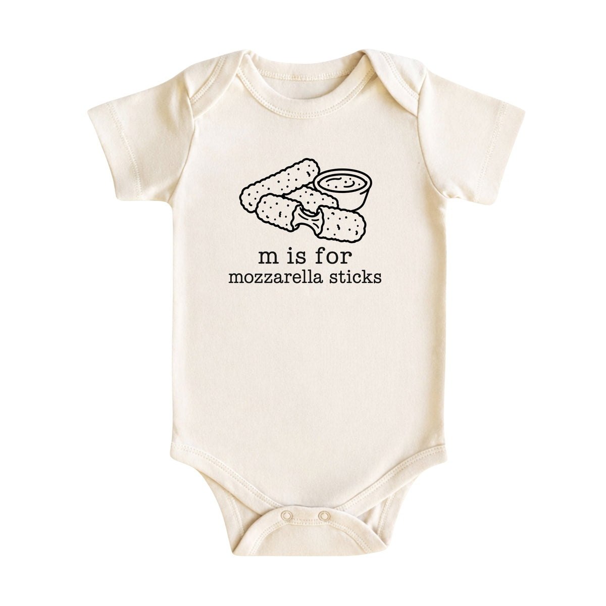 M Is for Mozzarella Sticks Baby Bodysuit