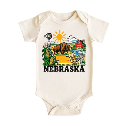 Nebraska Baby Bodysuit