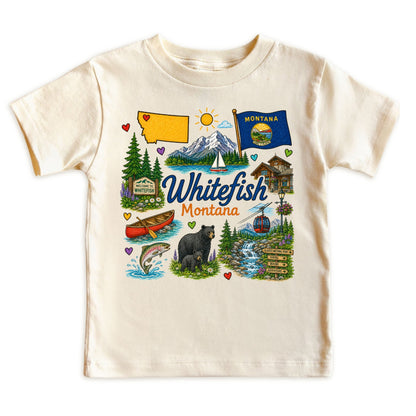 Whitefish Montana Baby Bodysuit for Boys Girls