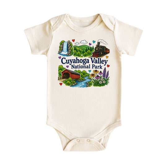 Cuyahoga Valley National Park Baby Bodysuit for Boys Girls