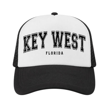 Key West Trucker Hat for Kids & Adults, Key West Florida Vacation, Souvenir Gifts