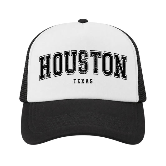 Houston Trucker Hat for Kids & Adults, Houston Texas Vacation, Houston Souvenir Gifts