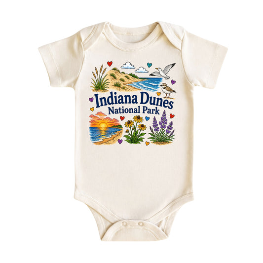 Indiana Dunes National Park Baby Bodysuit for Boys Girls