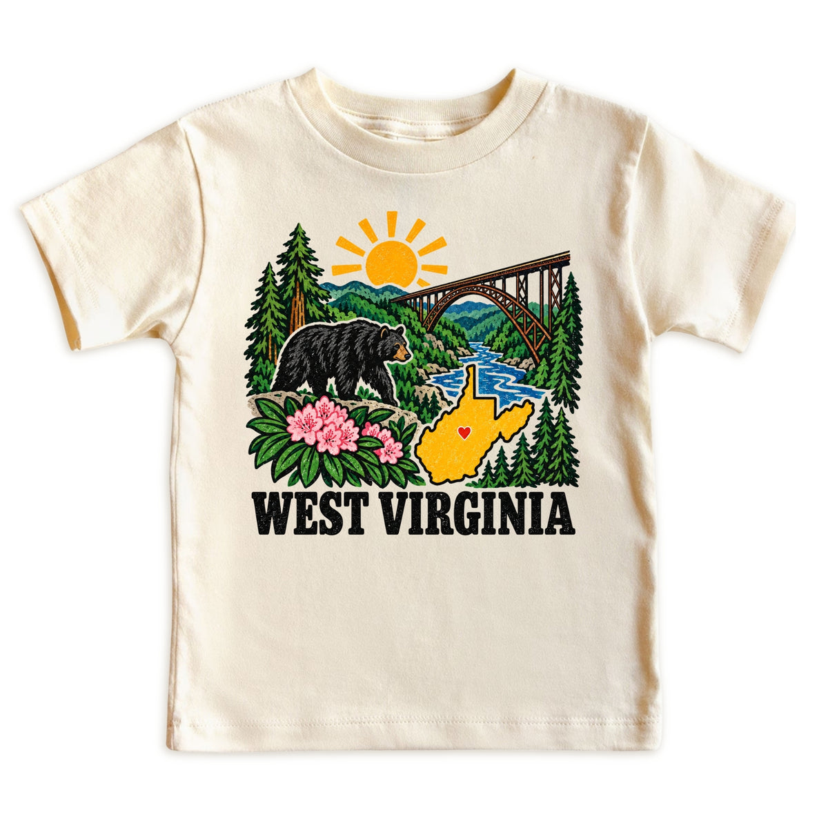 West Virginia Baby Bodysuit