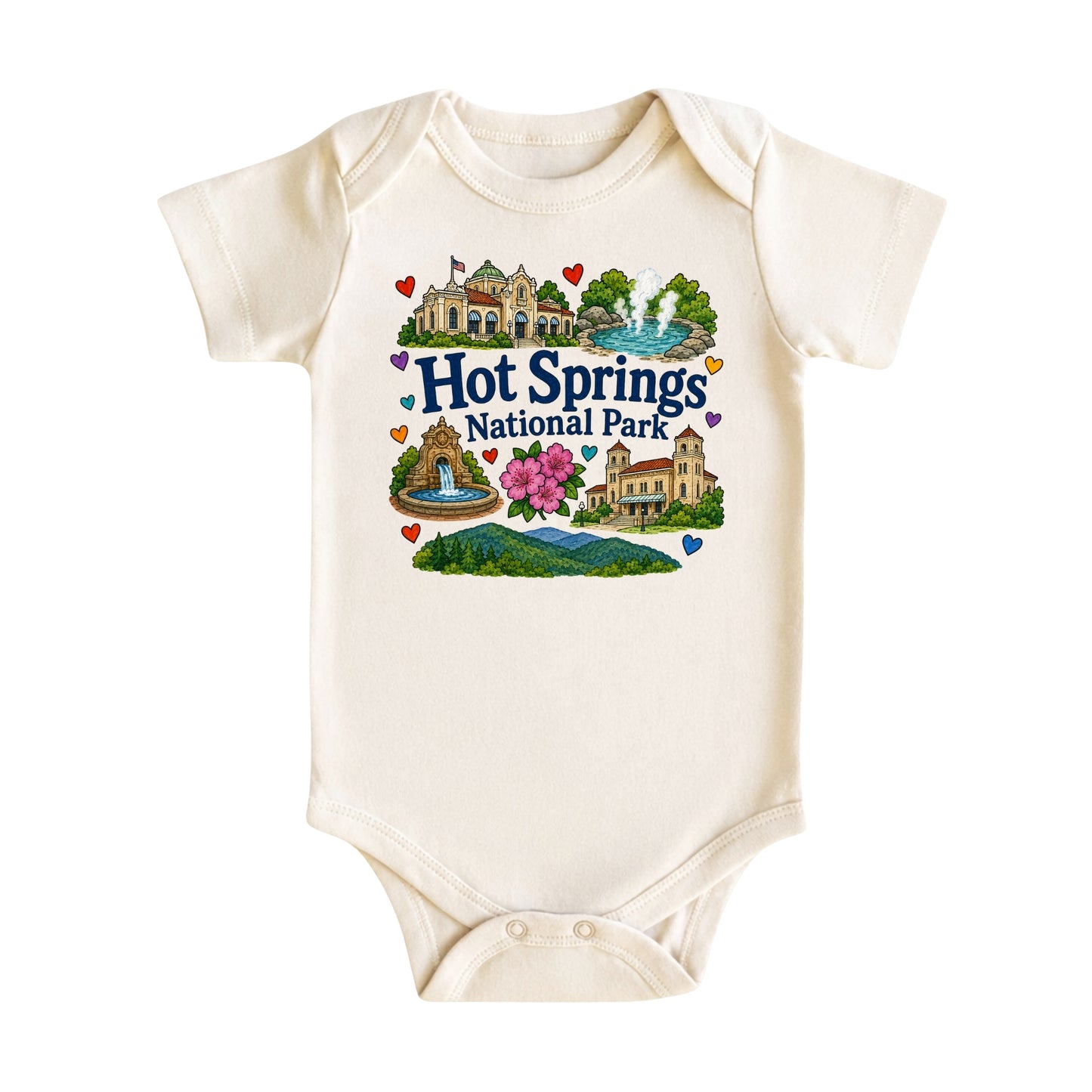 Hot Springs National Park Baby Bodysuit for Boys Girls