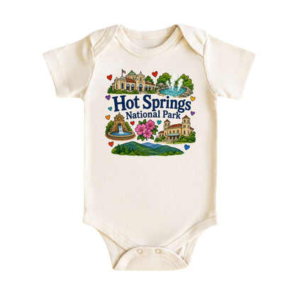 Hot Springs National Park Baby Bodysuit for Boys Girls
