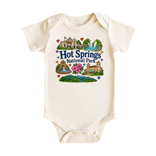 Hot Springs National Park Baby Bodysuit for Boys Girls