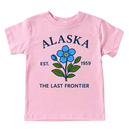 Alaska Forget-Me-Not Flower Kids T-Shirt