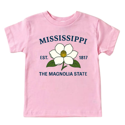 Mississippi Magnolia Flower Kids T-Shirt