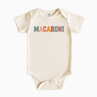 Macaroni Kids Shirt – Retro Typography Food Lover