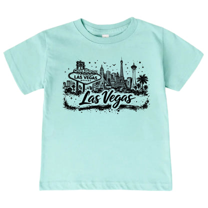 Las Vegas Kids Skyline T-Shirt - City Souvenir Toddler Tee