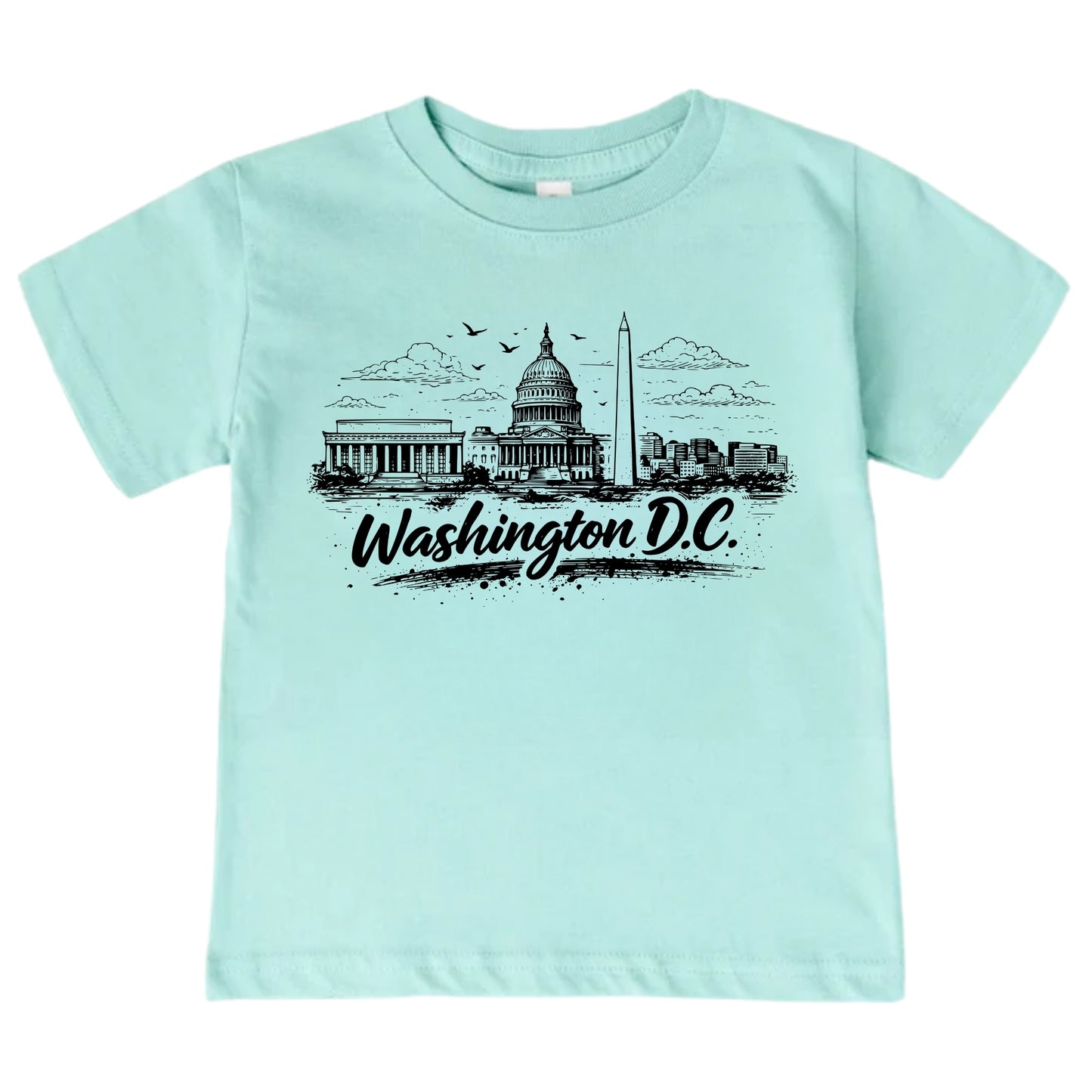 Washington DC Kids Skyline T-Shirt - City Souvenir Toddler Tee