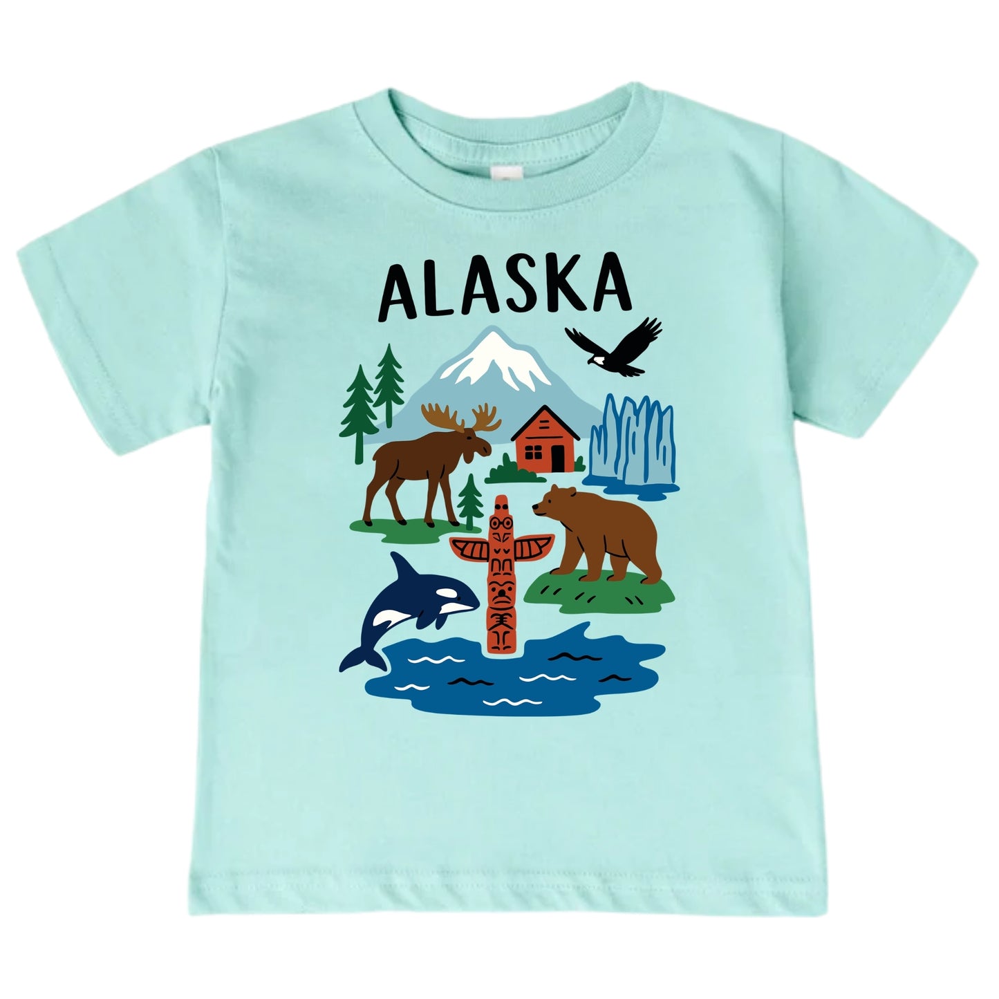 Alaska Wildlife Adventure Kids T-Shirt