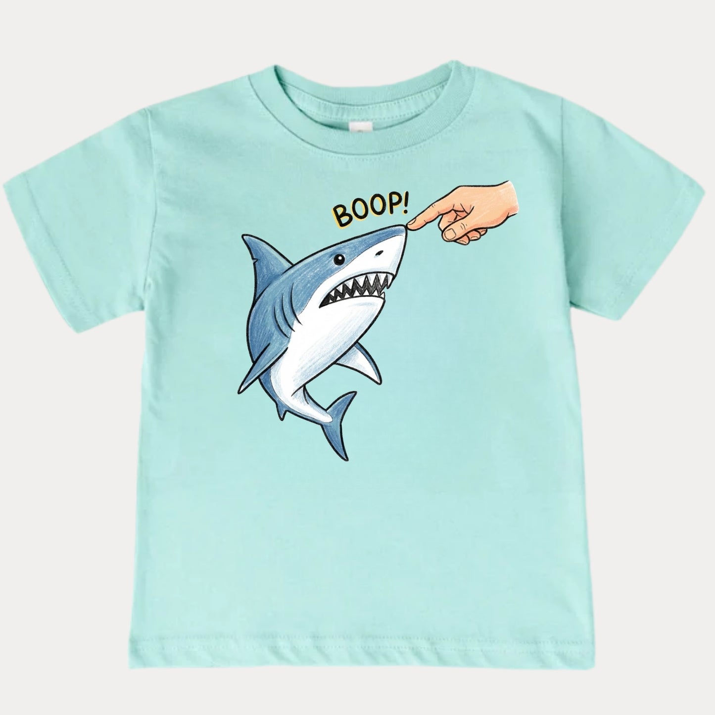 Funny Shark Boop Kids T-Shirt