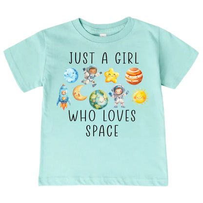 Just A Girl Who Loves Space Shirt