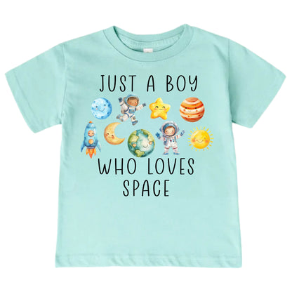 Just A Boy Who Loves Space Shirt